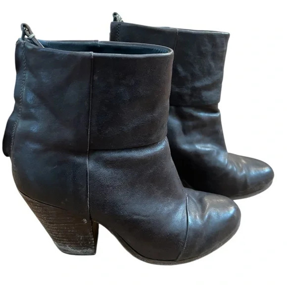 Rag & Bone size 38 (8) chocolate brown booties - Picture 3 of 4